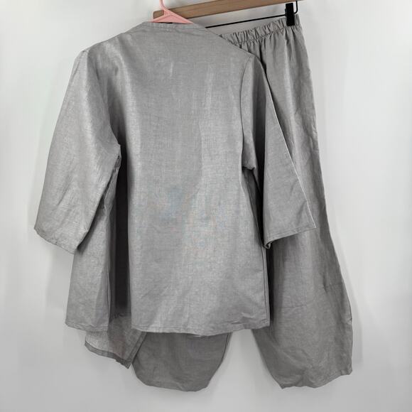 BRYN WALKER Set Size Small NWT Marie Linen Cotton Blend Lagenlook USA Made Artsy - Picture 16 of 16